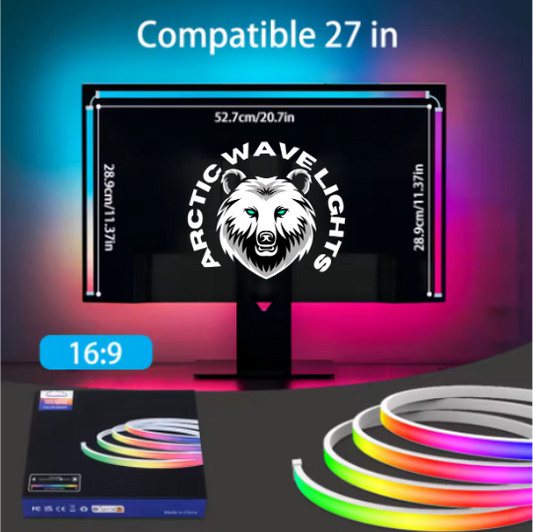 RGB ArcticWave Esports Desktop Computer Display Backlight