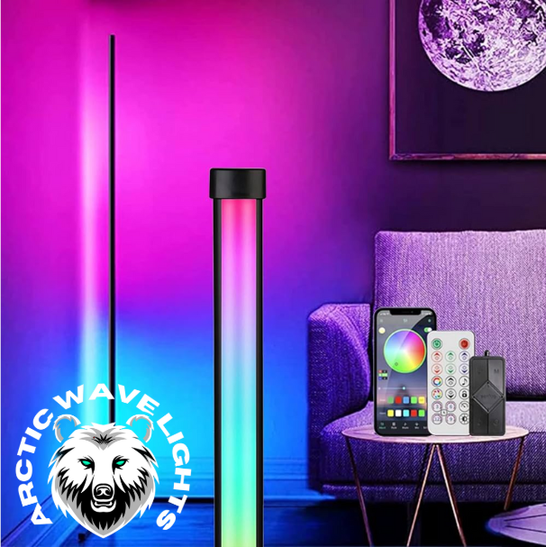 ArcticWave RGB Smart Corner Bodenleuchte - Bluetooth- und App-Steuerung für ultimative Anpassung